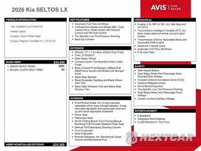 Zdjęcie 12 z 13 samochodu: 2026 KIA SELTOS LX VIN:KNDEPCAA4T7891416 - miniatura