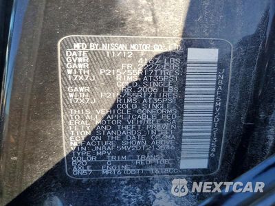 Zdjęcie 13 z 13 samochodu: 2013 NISSAN JUKE S VIN:JN8AF5MV2DT213546 - miniatura