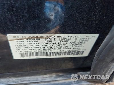 Zdjęcie 13 z 13 samochodu: 2006 ACURA RL VIN:JH4KB16596C003643 - miniatura