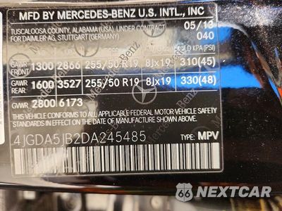 Zdjęcie 13 z 13 samochodu: 2013 MERCEDES-BENZ ML 350 VIN:4JGDA5JB2DA245485 - miniatura