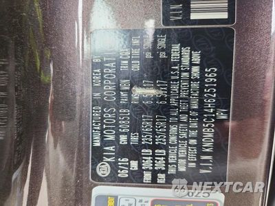 Zdjęcie 14 z 14 samochodu: 2017 KIA SEDONA LX VIN:KNDMB5C14H6251965 - miniatura
