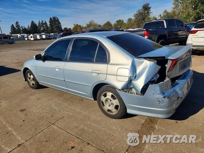 Drugie zdjęcie samochodu z przodu: 2004 HONDA CIVIC HYBRID VIN:JHMES95614S012703 - miniatura