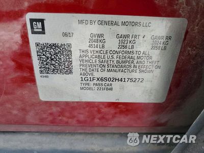 Zdjęcie 13 z 13 samochodu: 2017 CHEVROLET BOLT EV PREMIER VIN:1G1FX6S02H4175272 - miniatura