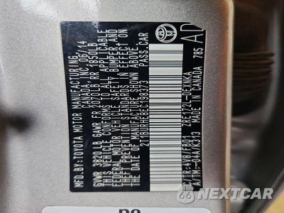 Zdjęcie 12 z 12 samochodu: 2014 TOYOTA COROLLA LE VIN:2T1BURHE8EC198373 - miniatura
