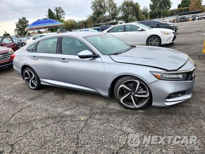 Czwarte zdjęcie samochodu z boku: 2019 HONDA ACCORD SPORT VIN:1HGCV1F32KA027270 - miniatura