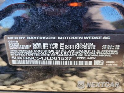 Zdjęcie 13 z 13 samochodu: 2018 BMW X3 XDRIVE30I VIN:5UXTR9C54JLD61537 - miniatura