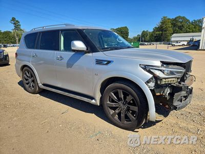 Czwarte zdjęcie samochodu z boku: 2019 INFINITI QX80 LUXE VIN:JN8AZ2NE9K9233307 - miniatura