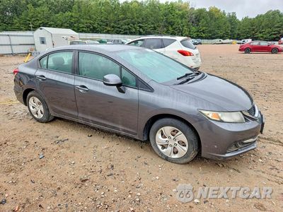 Czwarte zdjęcie samochodu z boku: 2013 HONDA CIVIC LX VIN:2HGFB2F5XDH553230 - miniatura