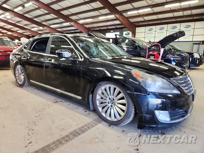 Czwarte zdjęcie samochodu z boku: 2014 HYUNDAI EQUUS SIGNATURE VIN:KMHGH4JH6EU085599 - miniatura