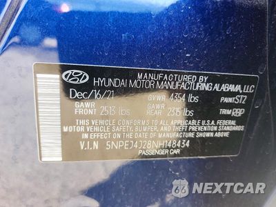 Zdjęcie 13 z 13 samochodu: 2022 HYUNDAI SONATA SEL PLUS VIN:5NPEJ4J28NH148434 - miniatura