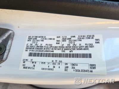 Zdjęcie 16 z 16 samochodu: 2014 FORD ESCAPE SE VIN:1FMCU0G92EUB85346 - miniatura