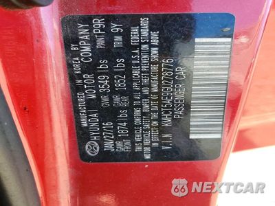 Zdjęcie 12 z 12 samochodu: 2016 HYUNDAI ACCENT SE VIN:KMHCT5AE9GU278776 - miniatura