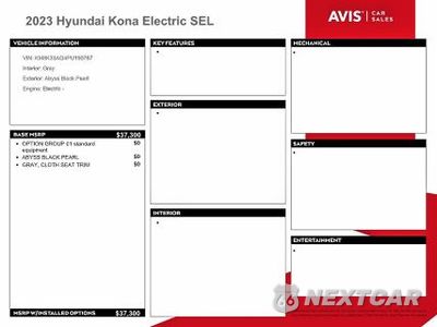 Zdjęcie 12 z 13 samochodu: 2023 HYUNDAI KONA SEL VIN:KM8K33AG4PU190767 - miniatura