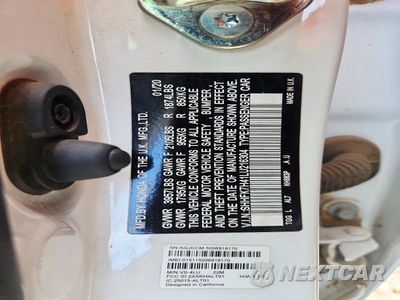 Zdjęcie 12 z 12 samochodu: 2020 HONDA CIVIC SPORT VIN:SHHFK7H41LU216304 - miniatura