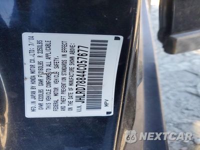 Zdjęcie 13 z 13 samochodu: 2004 HONDA CR-V EX VIN:JHLRD78844C057677 - miniatura