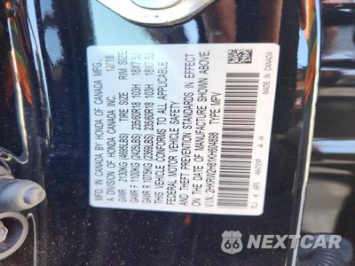 Zdjęcie 14 z 14 samochodu: 2019 HONDA CR-V EXL VIN:2HKRW2H81KH604898 - miniatura