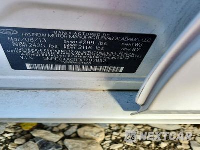 Zdjęcie 12 z 12 samochodu: 2013 HYUNDAI SONATA SE VIN:5NPEC4AC5DH707892 - miniatura