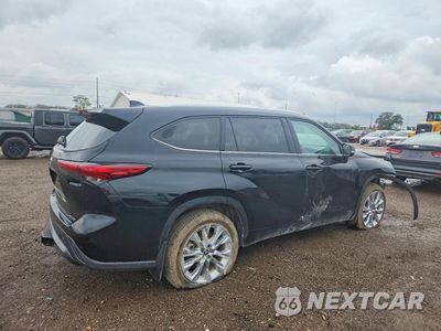 Trzecie zdjęcie samochodu z tyłu: 2023 TOYOTA HIGHLANDER HYBRID LIMITED VIN:5TDXBRCH8PS125124 - miniatura
