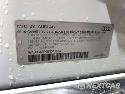 Zdjęcie 12 z 12 samochodu: 2014 AUDI A8 L VIN:WAURGAFD9EN011654 - miniatura