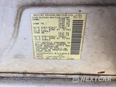 Zdjęcie 12 z 12 samochodu: 2012 SUZUKI EQUATOR SPORT VIN:5Z61D0ER1CC452804 - miniatura