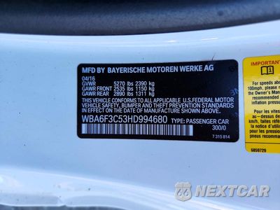 Zdjęcie 13 z 13 samochodu: 2017 BMW 640 XI VIN:WBA6F3C53HD994680 - miniatura