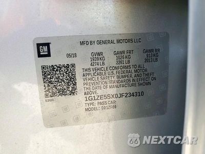 Zdjęcie 13 z 13 samochodu: 2018 CHEVROLET MALIBU PREMIER VIN:1G1ZE5SX0JF234310 - miniatura