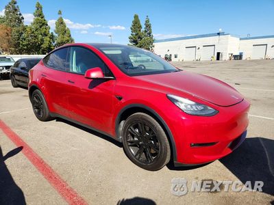 Czwarte zdjęcie samochodu z boku: 2021 TESLA MODEL Y VIN:5YJYGDED0MF134189 - miniatura