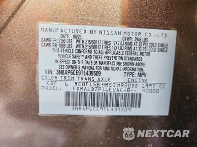 Zdjęcie 14 z 14 samochodu: 2026 NISSAN KICKS SV VIN:3N8AP6CE9TL439509 - miniatura