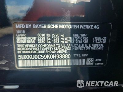 Zdjęcie 13 z 13 samochodu: 2019 BMW X6 SDRIVE35I VIN:5UXKU0C59K0H98880 - miniatura