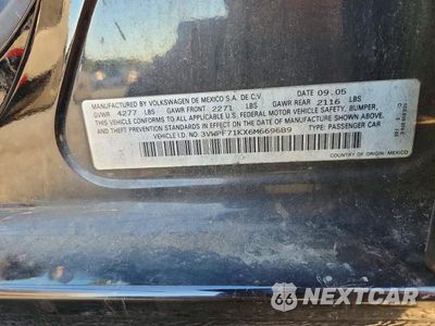 Zdjęcie 12 z 12 samochodu: 2006 VOLKSWAGEN JETTA VALUE VIN:3VWPF71KX6M669689 - miniatura