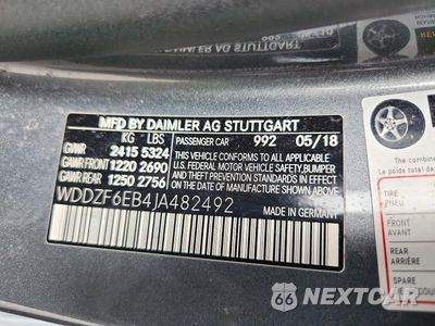 Zdjęcie 12 z 12 samochodu: 2018 MERCEDES-BENZ E 43 4MATIC AMG VIN:WDDZF6EB4JA482492 - miniatura