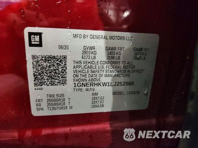 Zdjęcie 14 z 14 samochodu: 2020 CHEVROLET TRAVERSE LT VIN:1GNERHKW1LJ252969 - miniatura