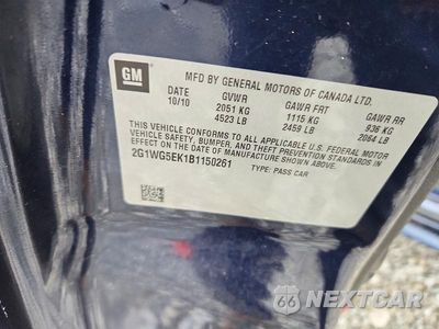Zdjęcie 12 z 12 samochodu: 2011 CHEVROLET IMPALA LT VIN:2G1WG5EK1B1150261 - miniatura