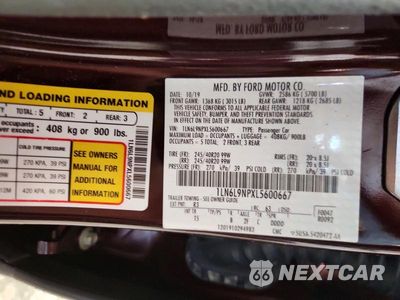 Zdjęcie 12 z 12 samochodu: 2020 LINCOLN CONTINENTAL RESERVE VIN:1LN6L9NPXL5600667 - miniatura