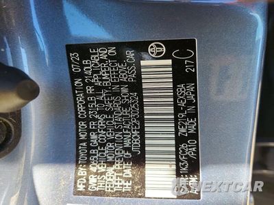 Zdjęcie 12 z 12 samochodu: 2023 TOYOTA COROLLA HYBRID SE VIN:JTDBCMFE2P3025324 - miniatura