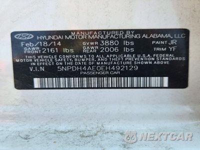 Zdjęcie 12 z 12 samochodu: 2014 HYUNDAI ELANTRA LIMITED VIN:5NPDH4AE0EH492129 - miniatura