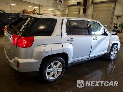 Trzecie zdjęcie samochodu z tyłu: 2016 GMC TERRAIN SLE VIN:2GKFLNE30G6110764 - miniatura
