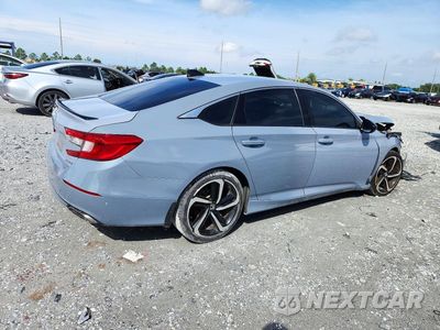Trzecie zdjęcie samochodu z tyłu: 2022 HONDA ACCORD SPORT VIN:1HGCV1F37NA112738 - miniatura