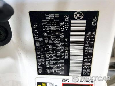Zdjęcie 12 z 12 samochodu: 2019 TOYOTA CAMRY LE VIN:4T1B31HK6KU509139 - miniatura