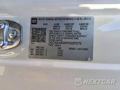 Zdjęcie 12 z 12 samochodu: 2026 CHEVROLET SILVERADO C1500 VIN:3GCNAAED0TG187275 - miniatura
