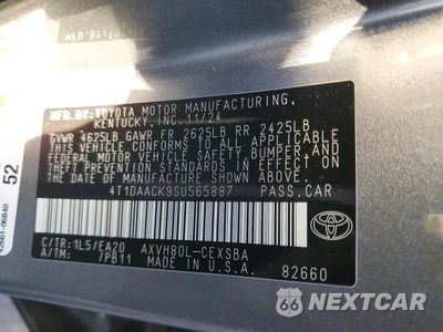 Zdjęcie 13 z 13 samochodu: 2025 TOYOTA CAMRY SE VIN:4T1DAACK9SU565887 - miniatura