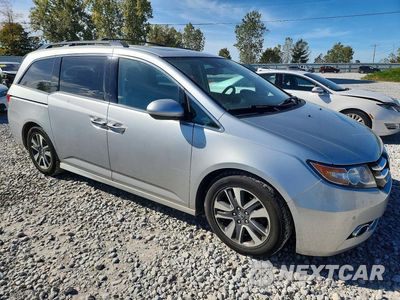 Czwarte zdjęcie samochodu z boku: 2014 HONDA ODYSSEY TOURING VIN:5FNRL5H98EB109328 - miniatura