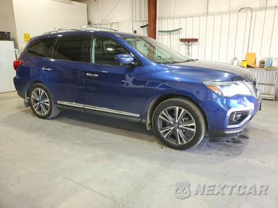 Czwarte zdjęcie samochodu z boku: 2018 NISSAN PATHFINDER PLATINUM VIN:5N1DR2MMXJC678380 - miniatura