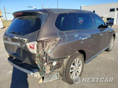 Trzecie zdjęcie samochodu z tyłu: 2015 NISSAN PATHFINDER S VIN:5N1AR2MN1FC629796 - miniatura