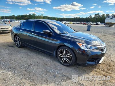 Czwarte zdjęcie samochodu z boku: 2017 HONDA ACCORD SPORT VIN:1HGCR2F5XHA296864 - miniatura