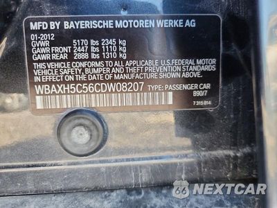 Zdjęcie 13 z 13 samochodu: 2012 BMW 528 XI VIN:WBAXH5C56CDW08207 - miniatura