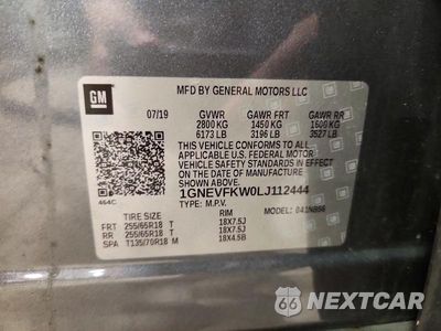 Zdjęcie 13 z 13 samochodu: 2020 CHEVROLET TRAVERSE LS VIN:1GNEVFKW0LJ112444 - miniatura