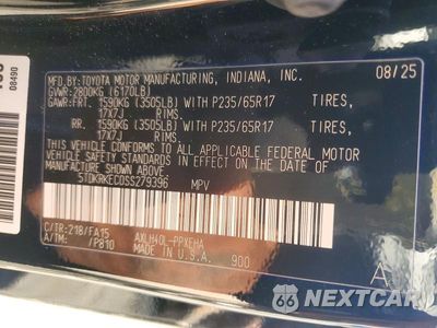 Zdjęcie 14 z 14 samochodu: 2025 TOYOTA SIENNA LE VIN:5TDKRKEC0SS279396 - miniatura