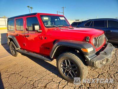 Czwarte zdjęcie samochodu z boku: 2024 JEEP WRANGLER SPORT VIN:1C4PJXDN2RW273901 - miniatura