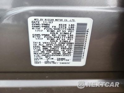 Zdjęcie 12 z 12 samochodu: 2008 NISSAN ROGUE S VIN:JN8AS58V08W125427 - miniatura